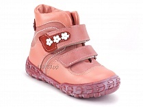 208-307,46,236,19 Тотто (Totto), ботинки демисезонние детские профилактические, байка, кожа, розовый, красный в Магадане