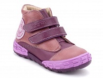 105-016,021 Тотто (Totto), ботинки детские демисезонные утепленные, байка, кожа, сиреневый. в Магадане