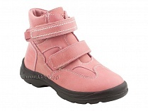 211-307 Тотто (Totto), ботинки детские зимние ортопедические профилактические, мех, кожа, розовый. в Магадане