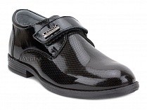 51218-1 ШагоВита (Shagovita), туфли подростковые ортопедические профилактические,  кожа, лак, черный в Магадане