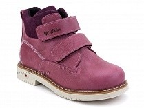 1071-10 (26-30) Миниколор (Minicolor), ботинки детские ортопедические профилактические утеплённые, кожа, флис, розовый в Магадане