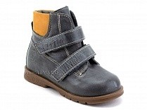 126(2)-41,64 Тотто (Totto), ботинки демисезонные утепленные, байка, серый, светло-коричневый, кожа в Магадане