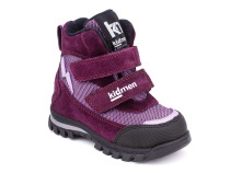 5008-15 (21-25) Кидмен (Kidmen), ботинки ортопедические профилактические, демисезонные утепленные, мембрана, нубук, байка, фиолетовый в Магадане