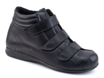 5008-02-1 Плюмекс (Plumex), ботинки для взрослых зимние, натуральная шерсть, кожа, черный, полнота 10 в Магадане