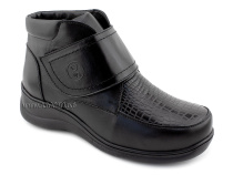 DSO-1142/1 Доктор Спектор (Doktor Spektor), ботинки ортопедические для взрослых, кожа, байка, черный, полнота 12 
