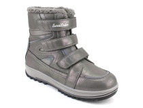А35-100-4 Сурсил (Sursil-Ortho), ботинки подростковые ортопедические с высоким берцем, зимние,  шерсть, кожа, текстиль, серый в Магадане