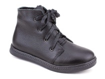 3547-1-1 Тотто (Totto), ботинки детские утепленные ортопедические профилактические, кожа, черный. в Магадане