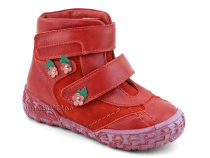 238-196,186 Тотто (Totto), ботинки демисезонные утепленные, байка,  кожа,нубук,  красный, в Магадане