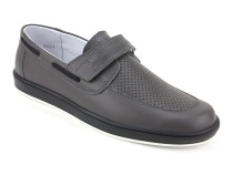 30025-721 Тотто (Totto), туфли школьные ортопедические профилактические, кожа, серый в Магадане