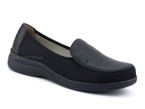 84-122-22-402/30 Рикосс (Ricoss) туфли для взрослых, текстиль, кожа, черный, полнота 9 в Магадане