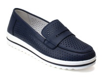 K231-R-LX-14-S  (41-43) Кумфо (Kumfo) туфли для взрослых,  кожа, темно-синий в Магадане