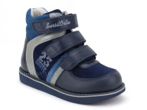 23-251  Сурсил (Sursil-Ortho), ботинки неутепленные с высоким берцем, кожа , нубук, синий, голубой в Магадане