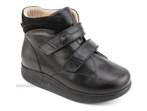 141606W Сурсил-Орто (Sursil-Ortho), ботинки для взрослых, ригидная подошва, диабетическая подкладка, кожа, нубук, черный, полнота 11 в Магадане