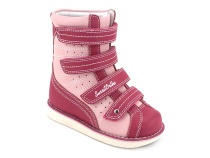 23-220 Сурсил-Орто (Sursil-Ortho), ботинки демисезонные детские ортопедические  с тутором, кожа, розовый в Магадане
