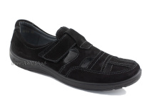 51319-1 ШагоВита (Shagovita), туфли детские ортопедические профилактические, нубук, черный в Магадане
