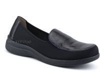 84-52Т-22-402/30 Рикосс (Ricoss) туфли для взрослых, кожа, лак, текстиль, черный, полнота 9 в Магадане