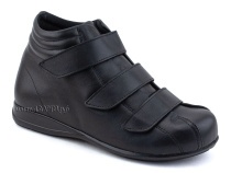 5008-01  Плюмекс (Plumex), ботинки для взрослых демисезонные утепленные, кожа, черный, полнота 10. в Магадане