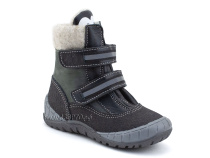 23011-120-01 (21-25)  Тапибу (Tapiboo), ботинки детские демисезонные утепленные ортопедические профилактические , байка, кожа, нубук, серый 